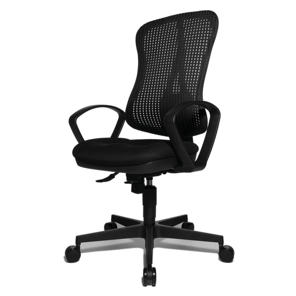 Sedia girevole per ufficio Topstar® Head Point SY, sedile concavo, nero/nero Immagine del prodotto n. 3: Sedia girevole per ufficio Topstar® Head Point SY, sedile concavo, nero/nero