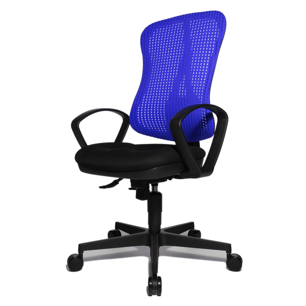 Immagine del prodotto n. 3: Sedia girevole per ufficio Topstar® Head Point SY, sedile concavo, blu scuro/nero