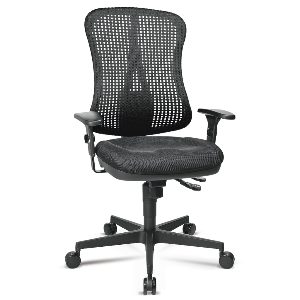 Immagine del prodotto: Sedia girevole per ufficio Topstar® Head Point SY, sedile concavo, nero/nero