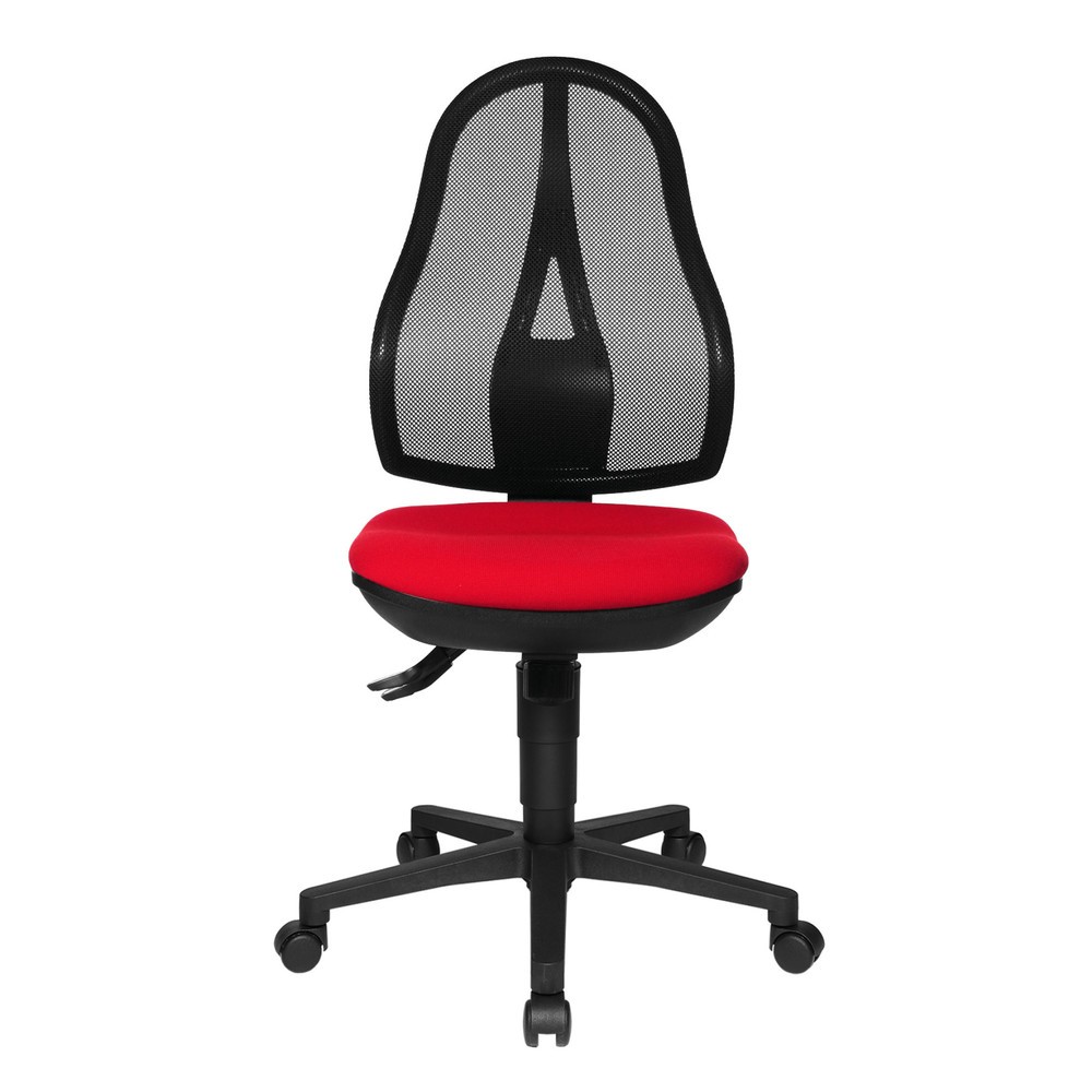 Immagine del prodotto: Sedia girevole per ufficio Topstar® Open Point Syncro, sedile con supporto bacino, schienale in rete, rosso