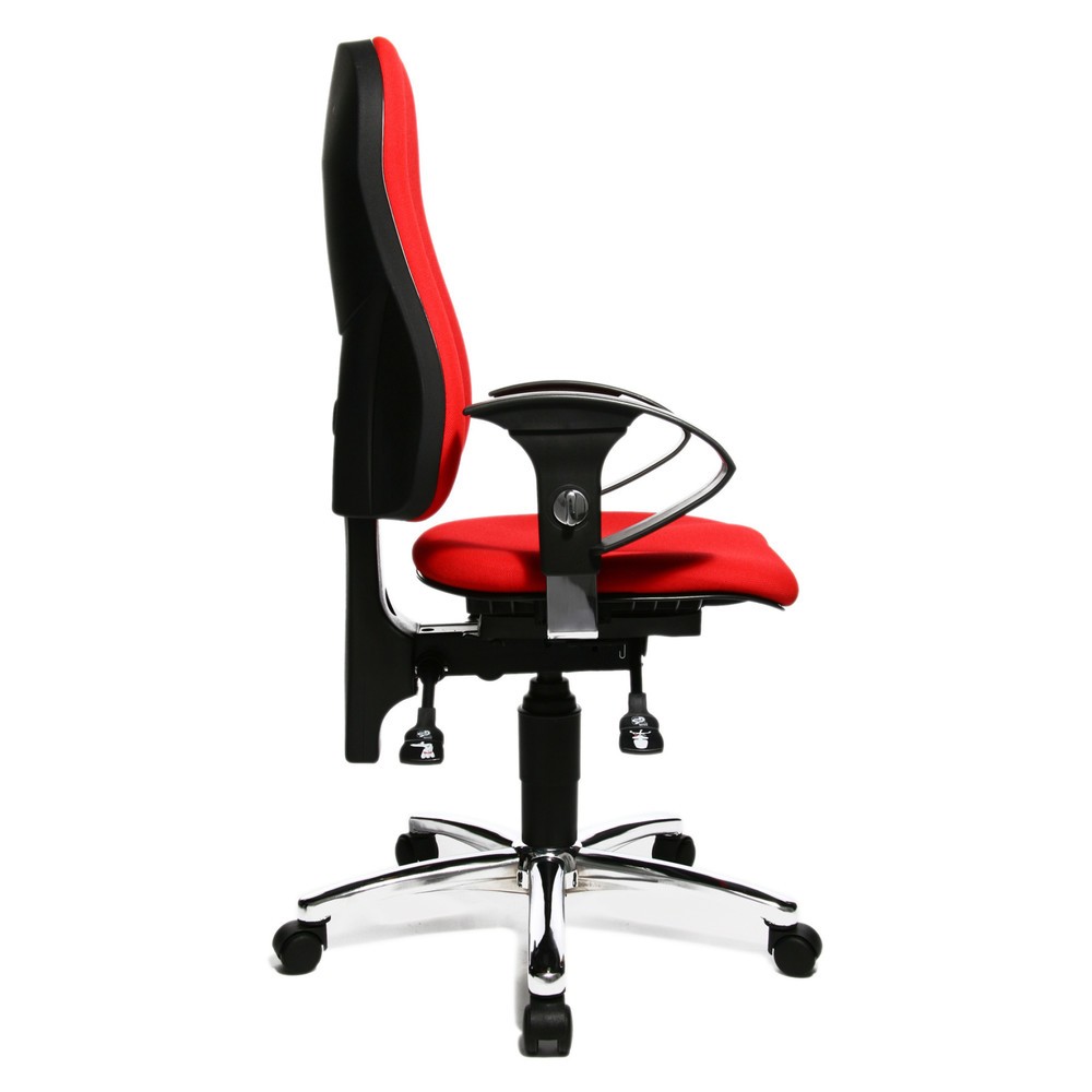 Immagine del prodotto n. 4: Sedia girevole per ufficio Topstar® Ortho 10, braccioli regolabili in altezza, rosso