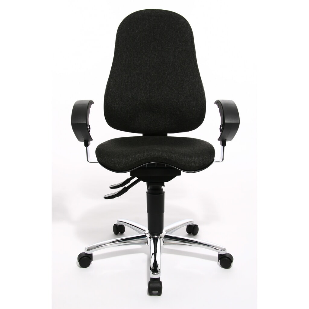 Sedia girevole per ufficio Topstar® Ortho 10, braccioli regolabili in altezza, antracite Immagine del prodotto: Sedia girevole per ufficio Topstar® Ortho 10, braccioli regolabili in altezza, antracite