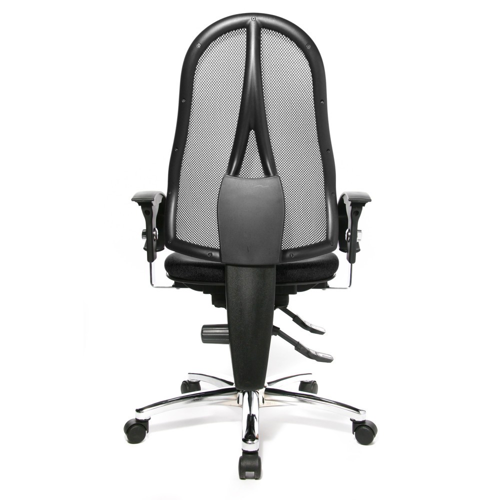 Immagine del prodotto n. 3: Sedia girevole per ufficio Topstar® Ortho 15, schienale in rete, braccioli regolabili in altezza, antracite