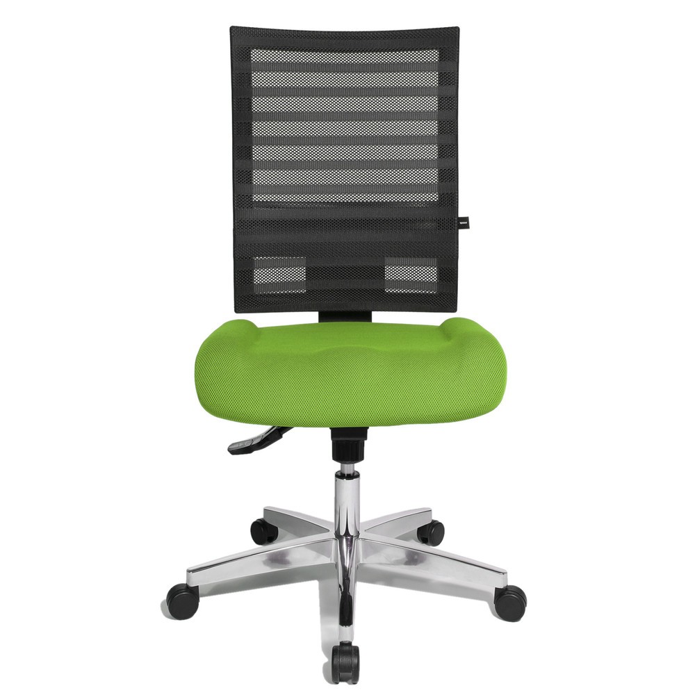 Immagine del prodotto: Sedia girevole per ufficio Topstar® P91-NET, schienale in rete nero, sedile verde mela