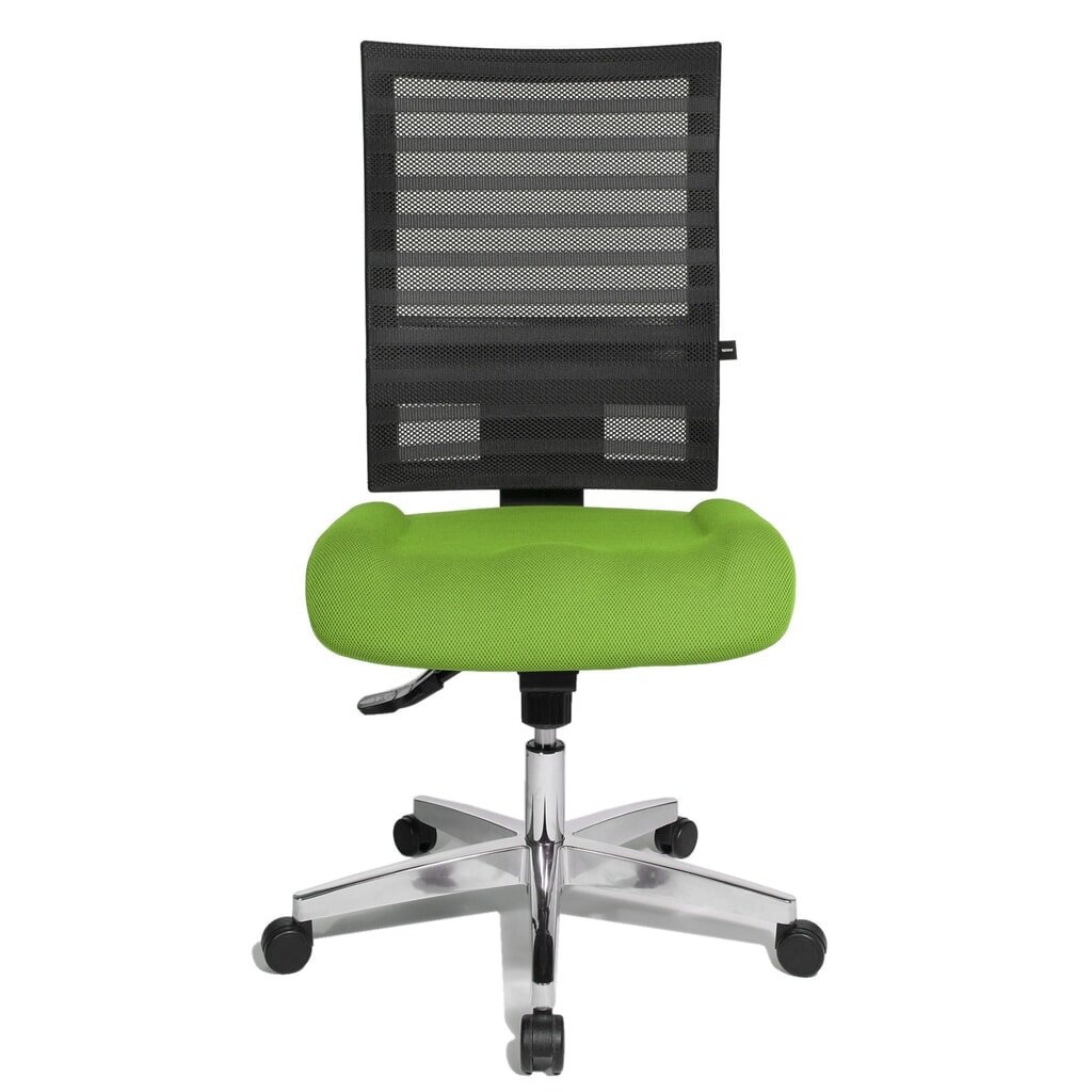 Immagine del prodotto: Sedia girevole per ufficio Topstar® P91-NET, schienale in rete nero, sedile verde mela