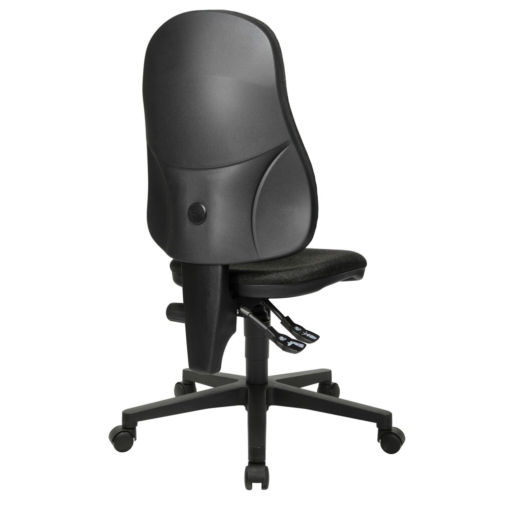 Immagine del prodotto n. 5: Sedia girevole per ufficio Topstar® Point 60, sedile concavo, grigio antracite
