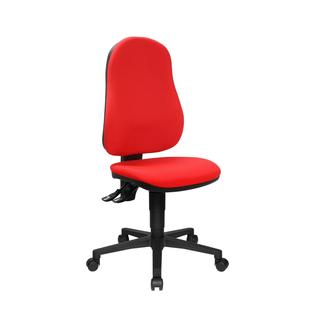 Immagine del prodotto n. 2: Sedia girevole per ufficio Topstar® Point 60, sedile concavo, rosso
