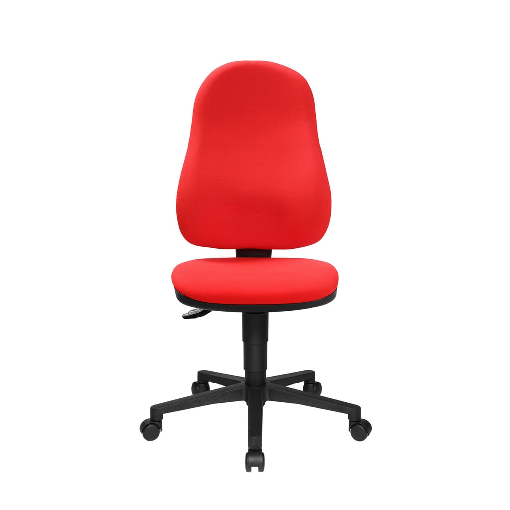 Sedia girevole per ufficio Topstar® Point 60, sedile concavo, rosso Immagine del prodotto: Sedia girevole per ufficio Topstar® Point 60, sedile concavo, rosso