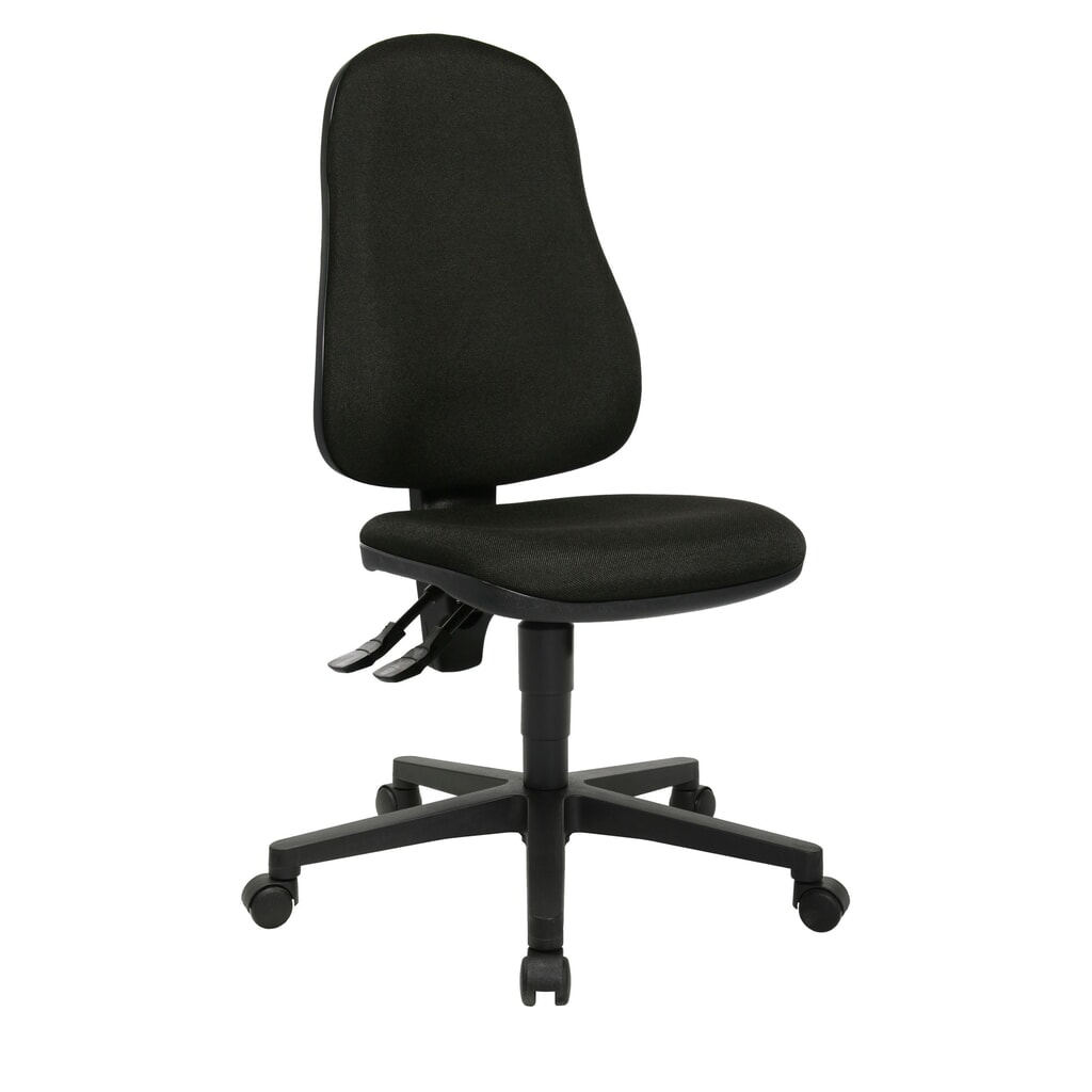 Sedia girevole per ufficio Topstar® Point 60, sedile concavo, nero Immagine del prodotto n. 2: Sedia girevole per ufficio Topstar® Point 60, sedile concavo, nero