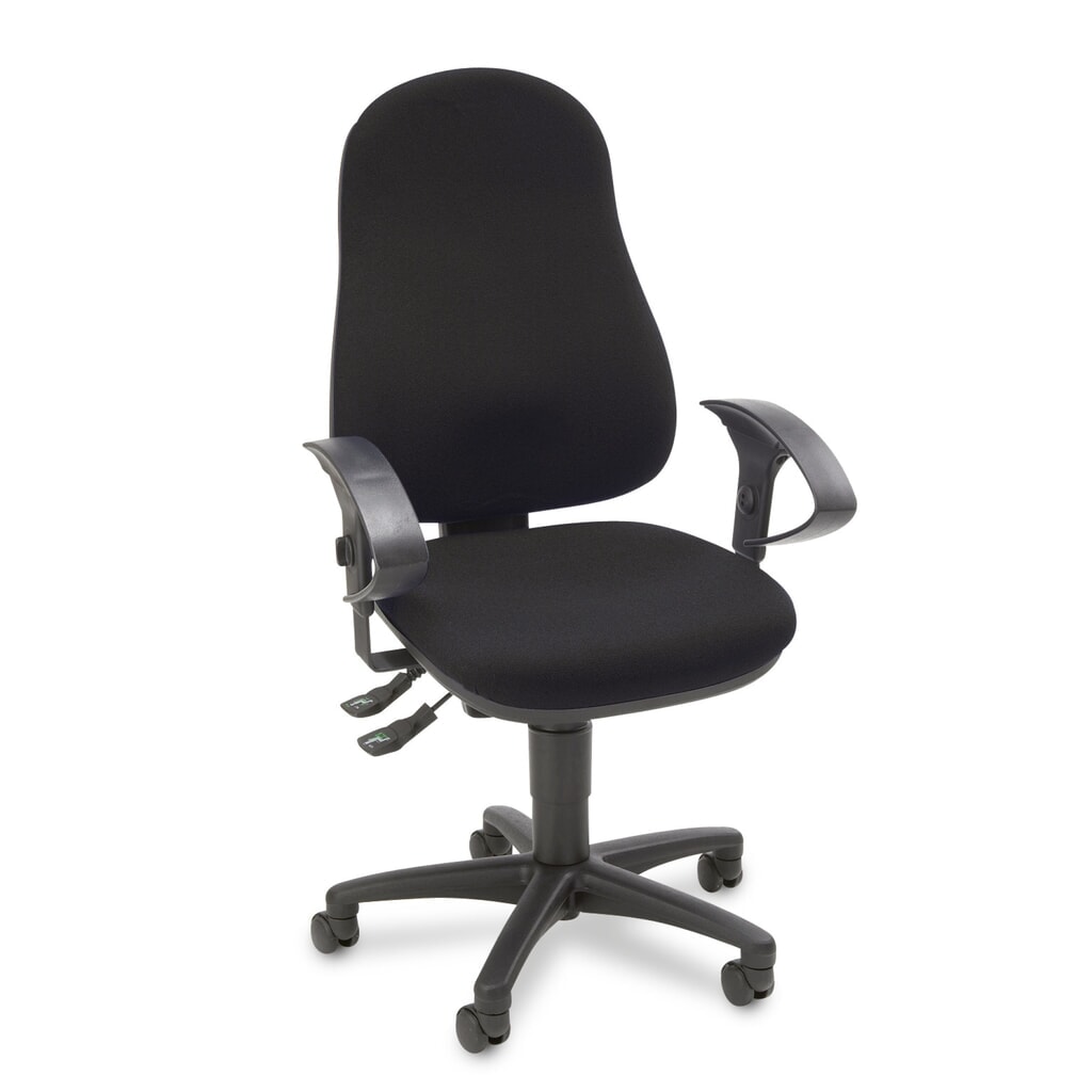Immagine del prodotto n. 6: Sedia girevole per ufficio Topstar® Point 60, sedile concavo, nero