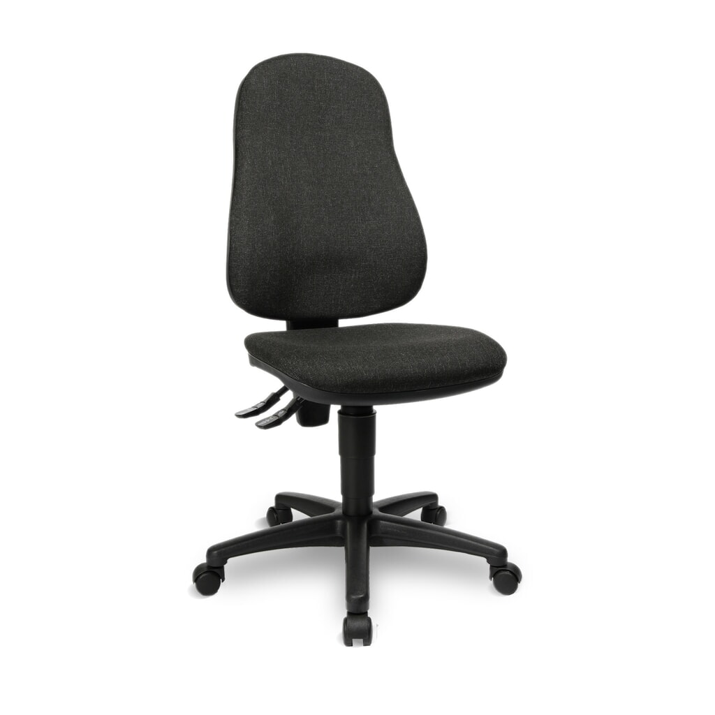Immagine del prodotto: Sedia girevole per ufficio Topstar® Point 70, sedile con supporto bacino, grigio antracite