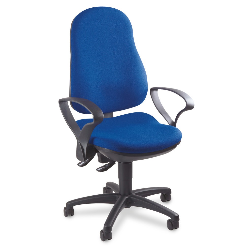 Immagine del prodotto n. 2: Sedia girevole per ufficio Topstar® Point 70, sedile con supporto bacino, blu