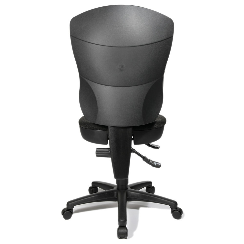 Immagine del prodotto n. 2: Sedia per ufficio girevole Topstar® Point 80, schienale grande, sedile concavo, grigio antracite