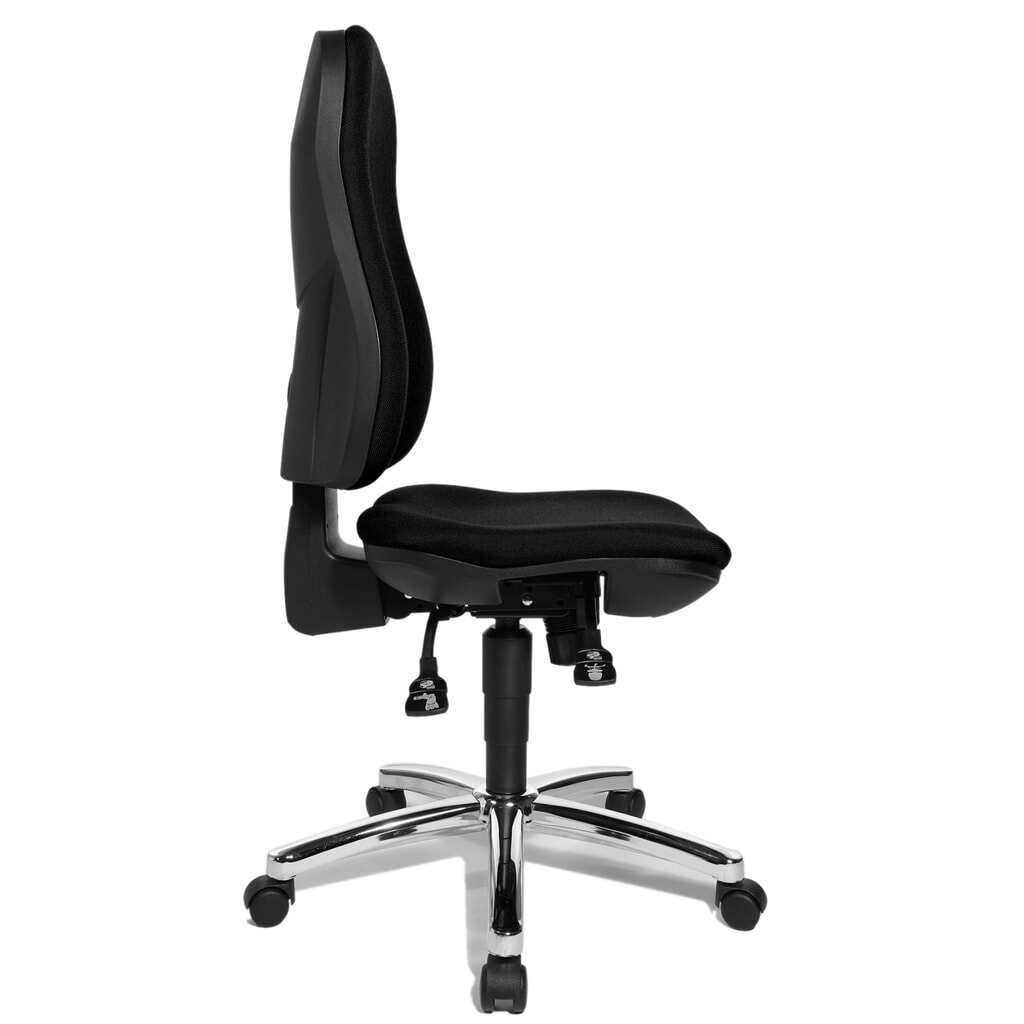Sedia girevole per ufficio Topstar® Support Syncro, sedile con supporto bacino, nero Immagine del prodotto n. 4: Sedia girevole per ufficio Topstar® Support Syncro, sedile con supporto bacino, nero