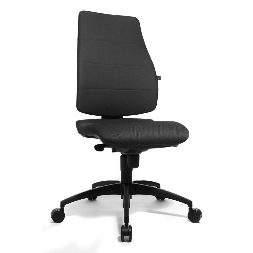 Sedia girevole per ufficio Topstar® Synchro, schienale imbottito, supporto lombare ergonomico, antracite Immagine del prodotto: Sedia girevole per ufficio Topstar® Synchro, schienale imbottito, supporto lombare ergonomico, antracite