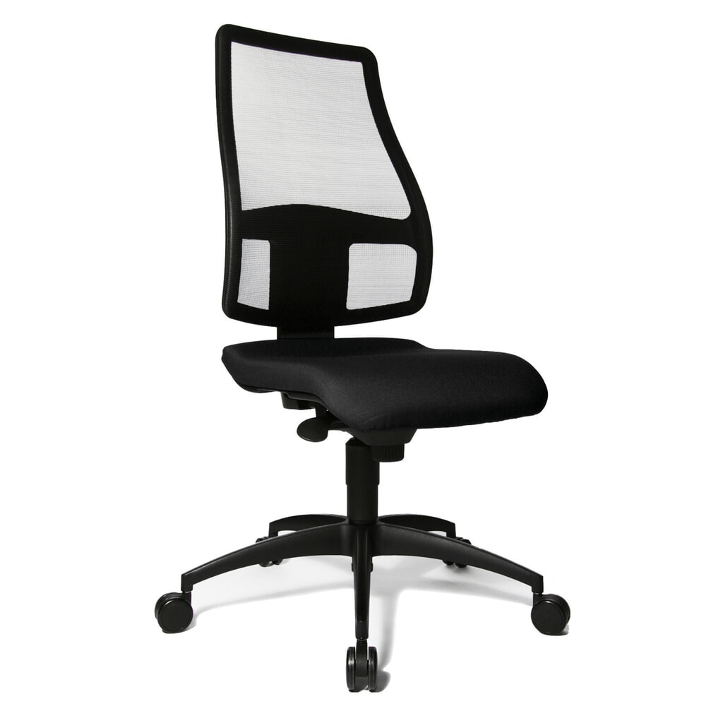 Sedia girevole per ufficio Topstar® Synchro , schienale in rete traspirante, nero Immagine del prodotto: Sedia girevole per ufficio Topstar® Synchro , schienale in rete traspirante, nero