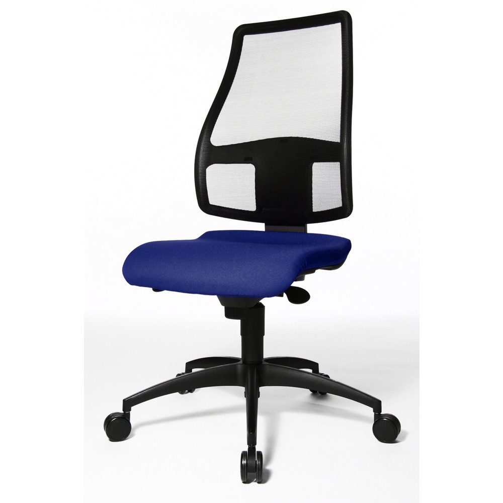Immagine del prodotto n. 2: Sedia girevole per ufficio Topstar® Synchro , schienale in rete traspirante, blu royal