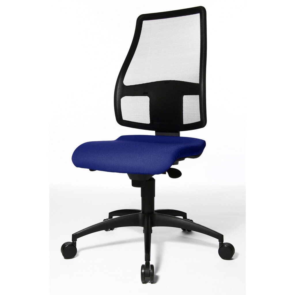 Sedia girevole per ufficio Topstar® Synchro , schienale in rete traspirante, blu royal Immagine del prodotto n. 2: Sedia girevole per ufficio Topstar® Synchro , schienale in rete traspirante, blu royal