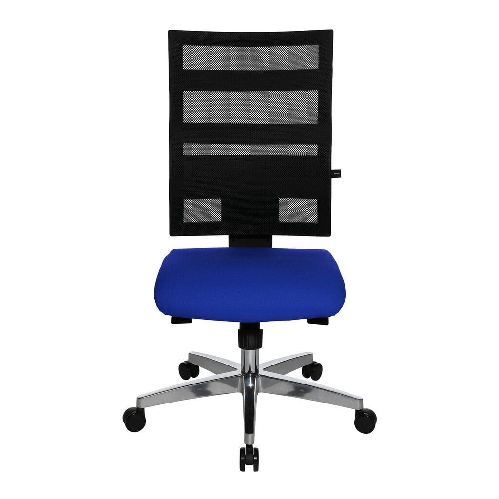 Immagine del prodotto: Sedia girevole per ufficio Topstar® X-Pander, schienale in rete, funzione fitness, blu