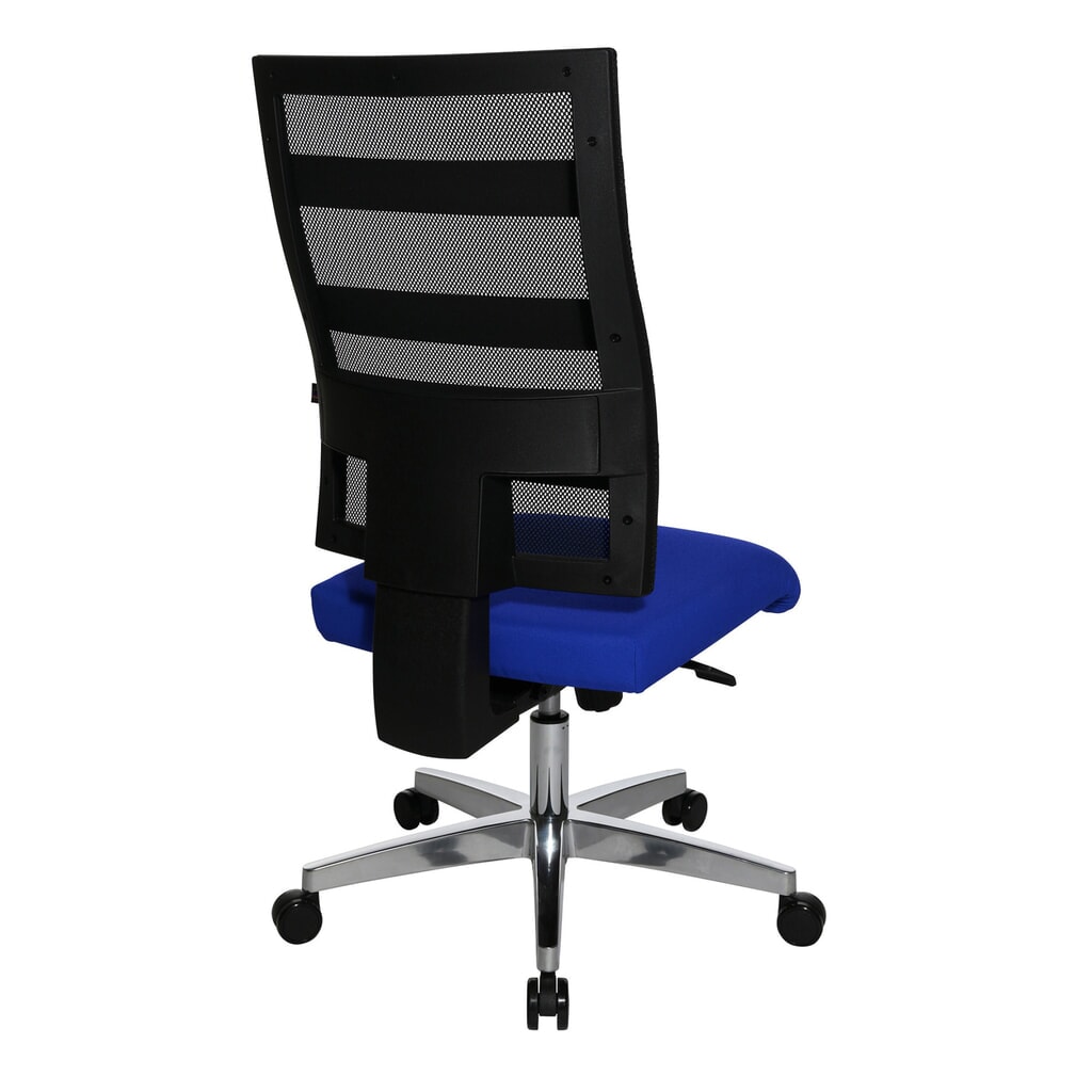 Sedia girevole per ufficio Topstar® X-Pander, schienale in rete, funzione fitness, blu Immagine del prodotto n. 3: Sedia girevole per ufficio Topstar® X-Pander, schienale in rete, funzione fitness, blu