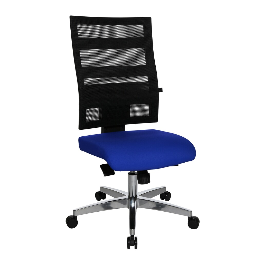 Sedia girevole per ufficio Topstar® X-Pander, schienale in rete, funzione fitness, blu Immagine del prodotto n. 6: Sedia girevole per ufficio Topstar® X-Pander, schienale in rete, funzione fitness, blu