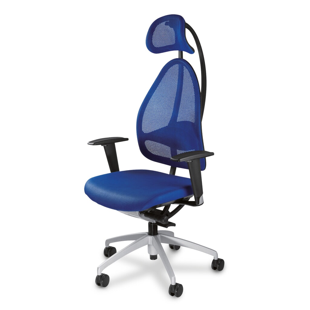 Sedia girevole Topstar® Open Base 10, con poggiatesta, ergonomica, nero Immagine del prodotto: Sedia girevole Topstar® Open Base 10, con poggiatesta, ergonomica, nero