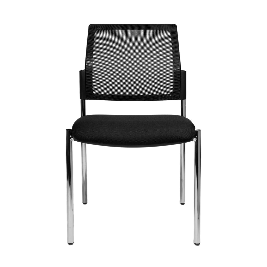 Immagine del prodotto: Sedia per le sale di attesa Topstar® BtoB 10 con schienale in rete + telaio con 4 piedini, nera