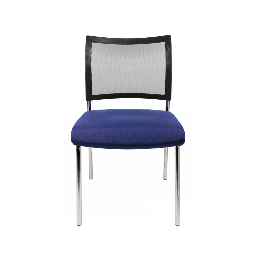 Immagine del prodotto n. 2: Sedia visitatore Topstar® Classic con schienale in rete + telaio a 4 piedini, blu