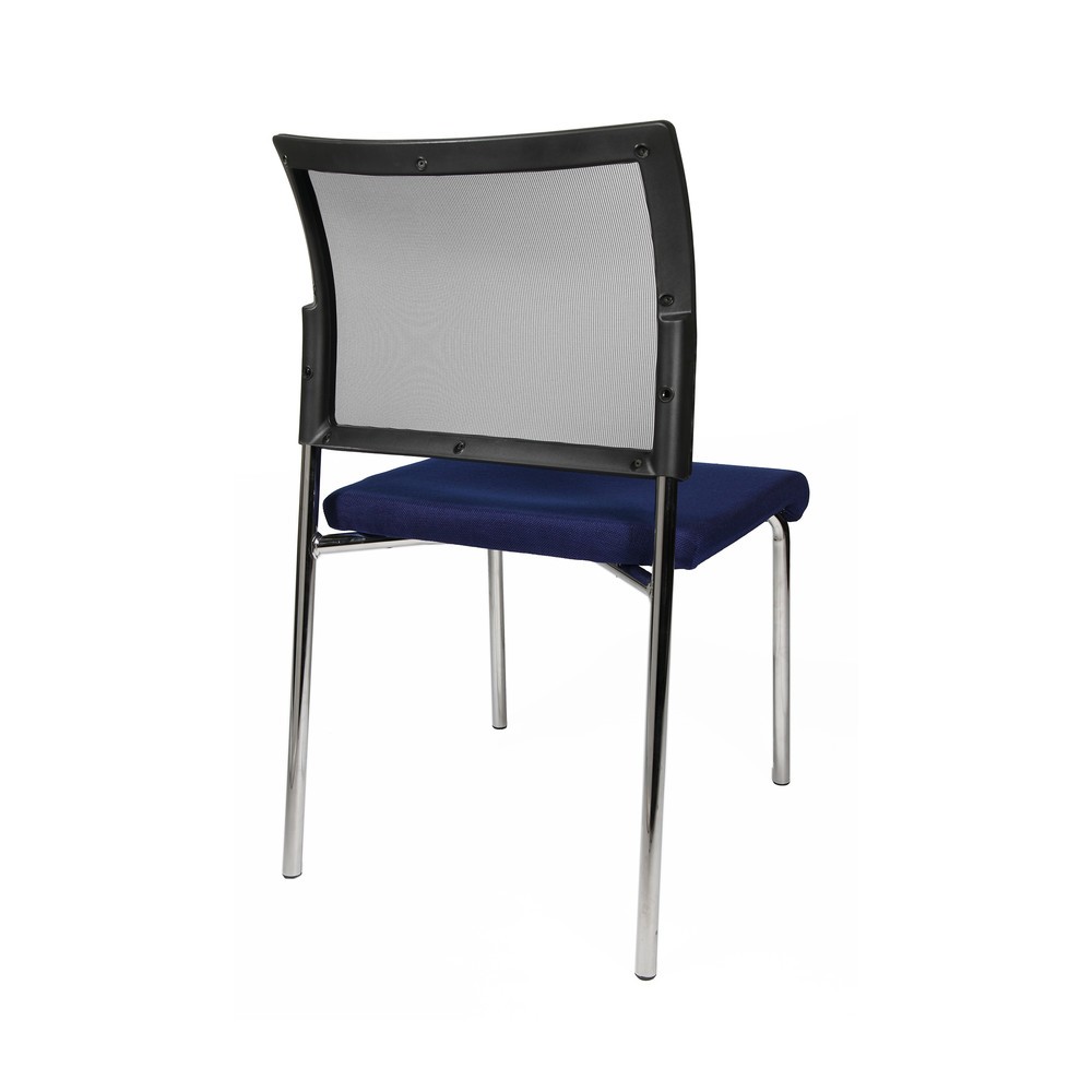 Immagine del prodotto n. 3: Sedia visitatore Topstar® Classic con schienale in rete + telaio a 4 piedini, blu