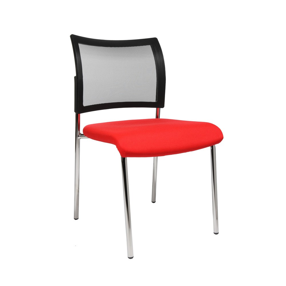 Immagine del prodotto n. 1: Sedia visitatore Topstar® Classic con schienale in rete + telaio con 4 piedini, rosso
