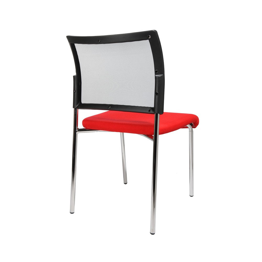 Immagine del prodotto n. 3: Sedia visitatore Topstar® Classic con schienale in rete + telaio con 4 piedini, rosso