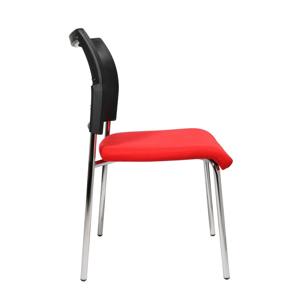 Immagine del prodotto n. 4: Sedia visitatore Topstar® Classic con schienale in rete + telaio con 4 piedini, rosso