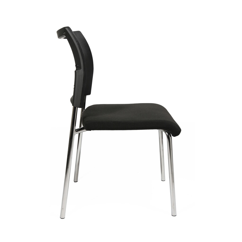 Sedia visitatore Topstar® Classic con schienale in rete + telaio con 4 piedini, nero Immagine del prodotto n. 4: Sedia visitatore Topstar® Classic con schienale in rete + telaio con 4 piedini, nero