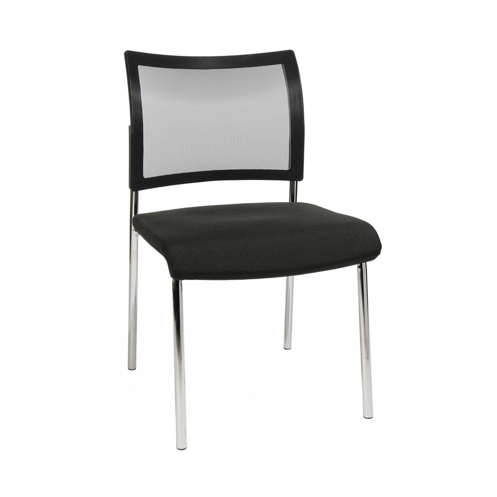Immagine del prodotto n. 1: Sedia visitatore Topstar® Classic con schienale in rete + telaio con 4 piedini, nero