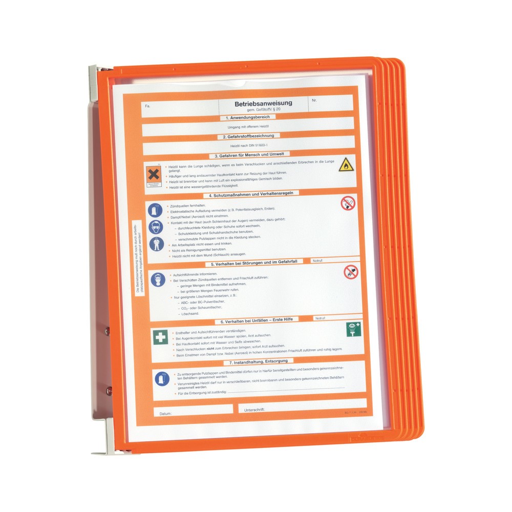 Immagine del prodotto n. 4: Set completo supporto da parete Vario®, 5 tavole trasparenti, arancione