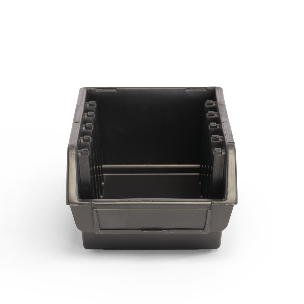 Immagine del prodotto n. 3: HEMMDAL set di contenitori a bocca di lupo XL, AxLxP 126 x 170 x 240 mm, nero, 10 pezzi/SU