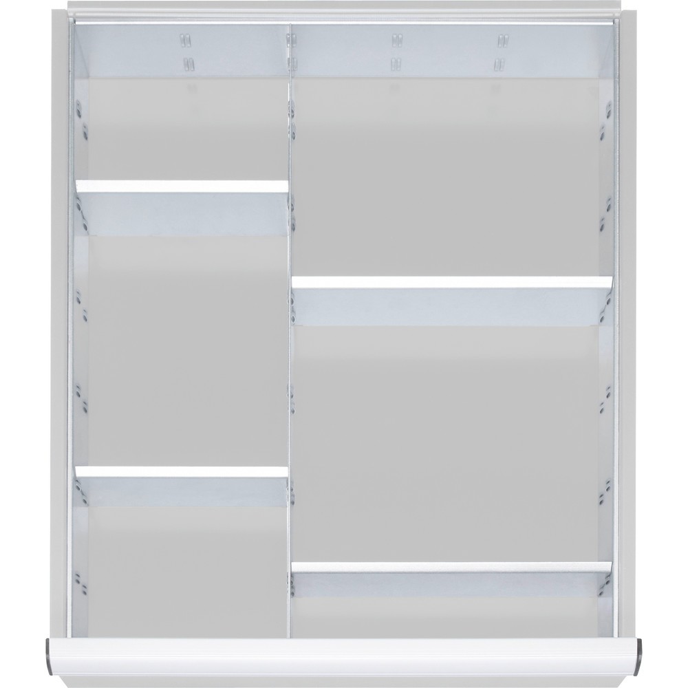 Immagine del prodotto: Set di divisori per cassetti Steinbock®, per dimensioni dei cassetti LxP 490 x 560 mm con altezza del frontale 180-360 mm, 1x 4 divisori
