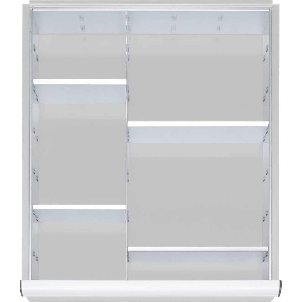 Set di divisori per cassetti Steinbock®, per dimensioni dei cassetti LxP 490 x 560 mm con altezza del frontale 60-90 mm, 1x 4 divisori Immagine del prodotto: Set di divisori per cassetti Steinbock®, per dimensioni dei cassetti LxP 490 x 560 mm con altezza del frontale 60-90 mm, 1x 4 divisori