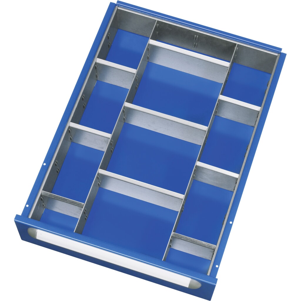 Set di divisori RAU per cassetto 390x560 mm, altezza 105 mm, 9 pezzi Immagine del prodotto: Set di divisori RAU per cassetto 390x560 mm, altezza 105 mm, 9 pezzi