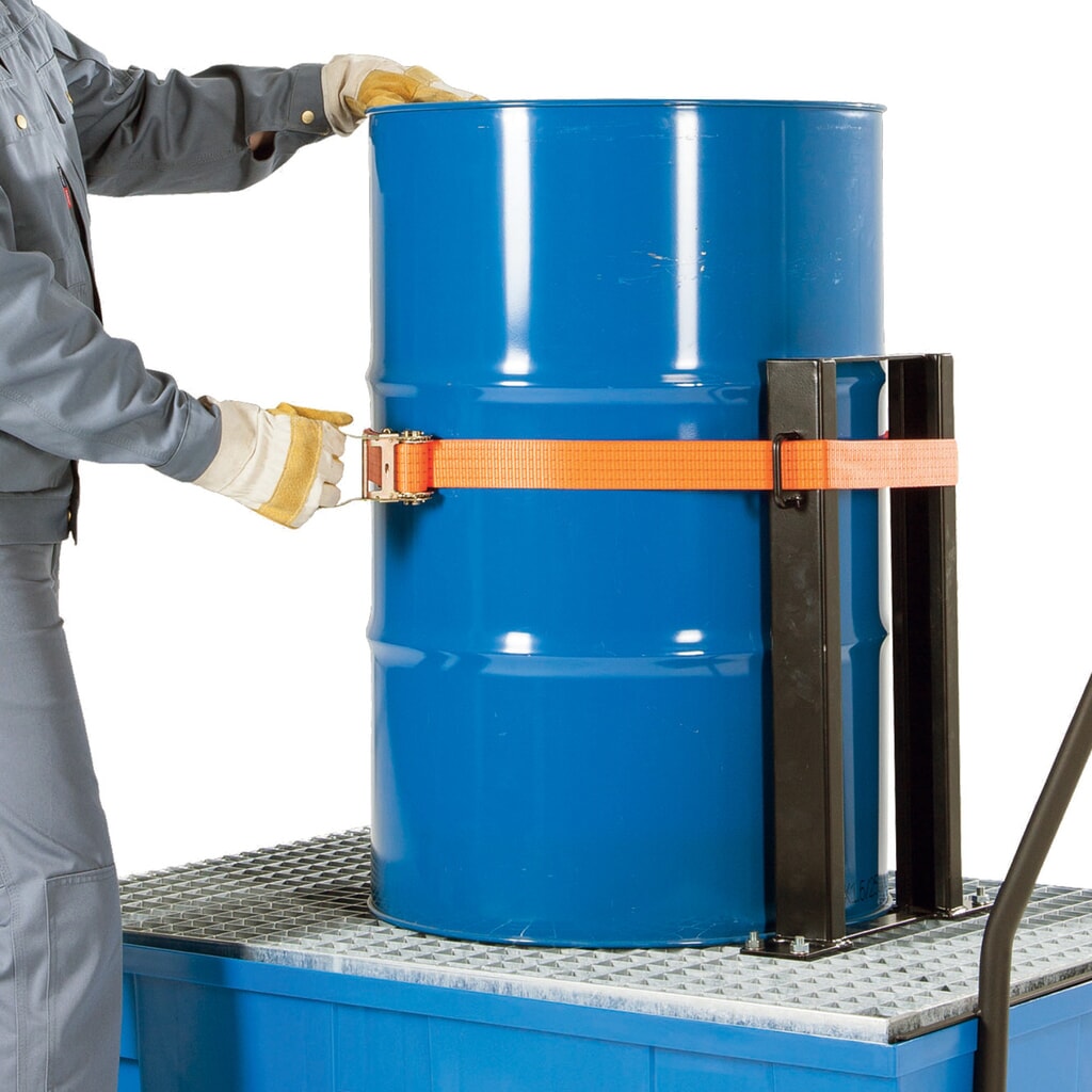 Set di fissaggio di carichi per vasca di raccolta asecos® in PE Immagine del prodotto n. 2: Set di fissaggio di carichi per vasca di raccolta asecos® in PE