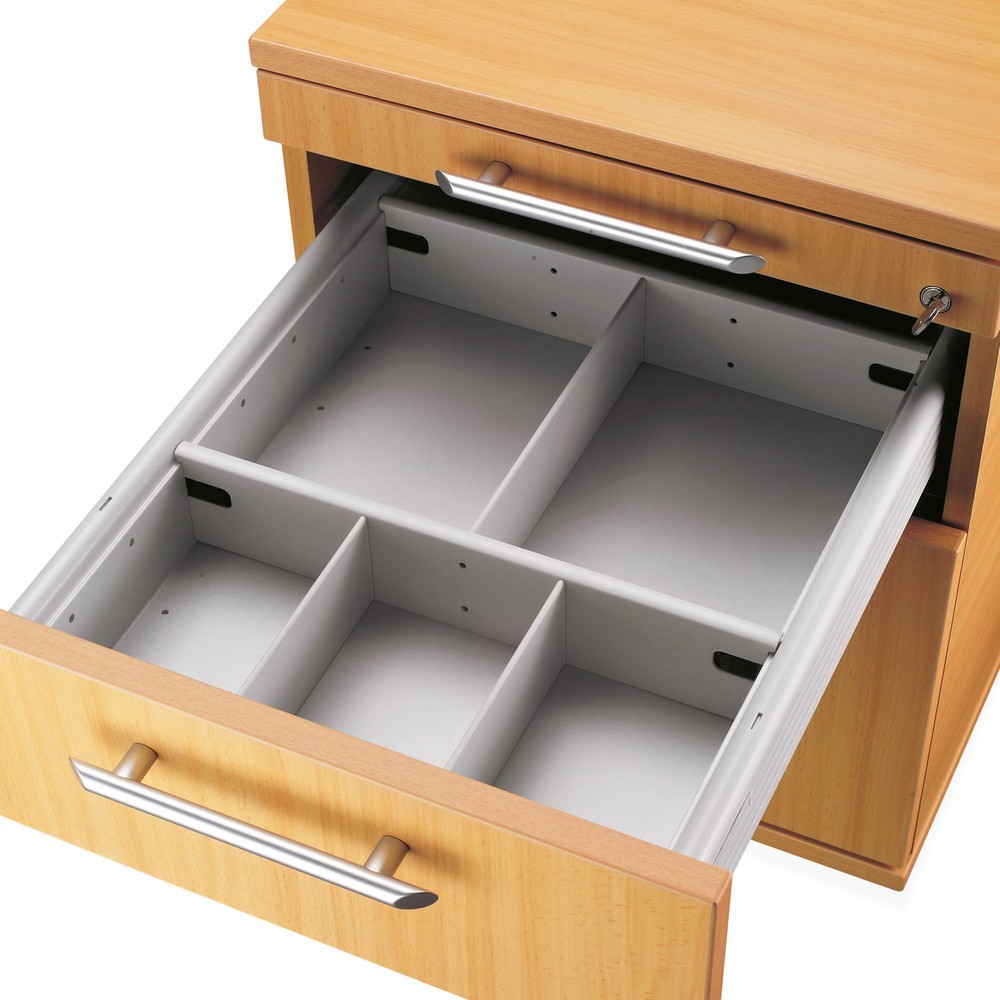 Immagine del prodotto: Set di listelli separatori per contenitore su ruote Solid, grigio