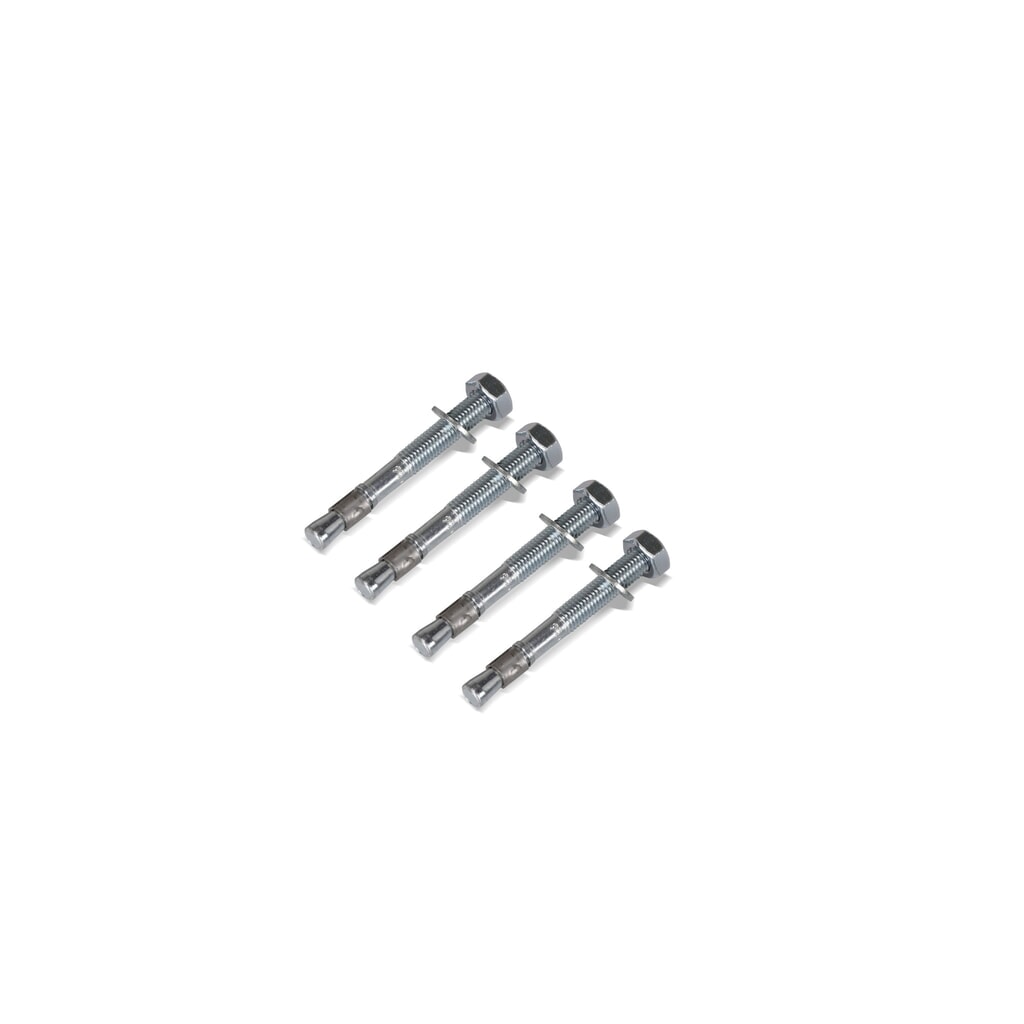 Set di montaggio per ancoraggio al pavimento, acciaio zincato a caldo, 4 pezzi/SU Immagine del prodotto n. 2: Set di montaggio per ancoraggio al pavimento, acciaio zincato a caldo, 4 pezzi/SU