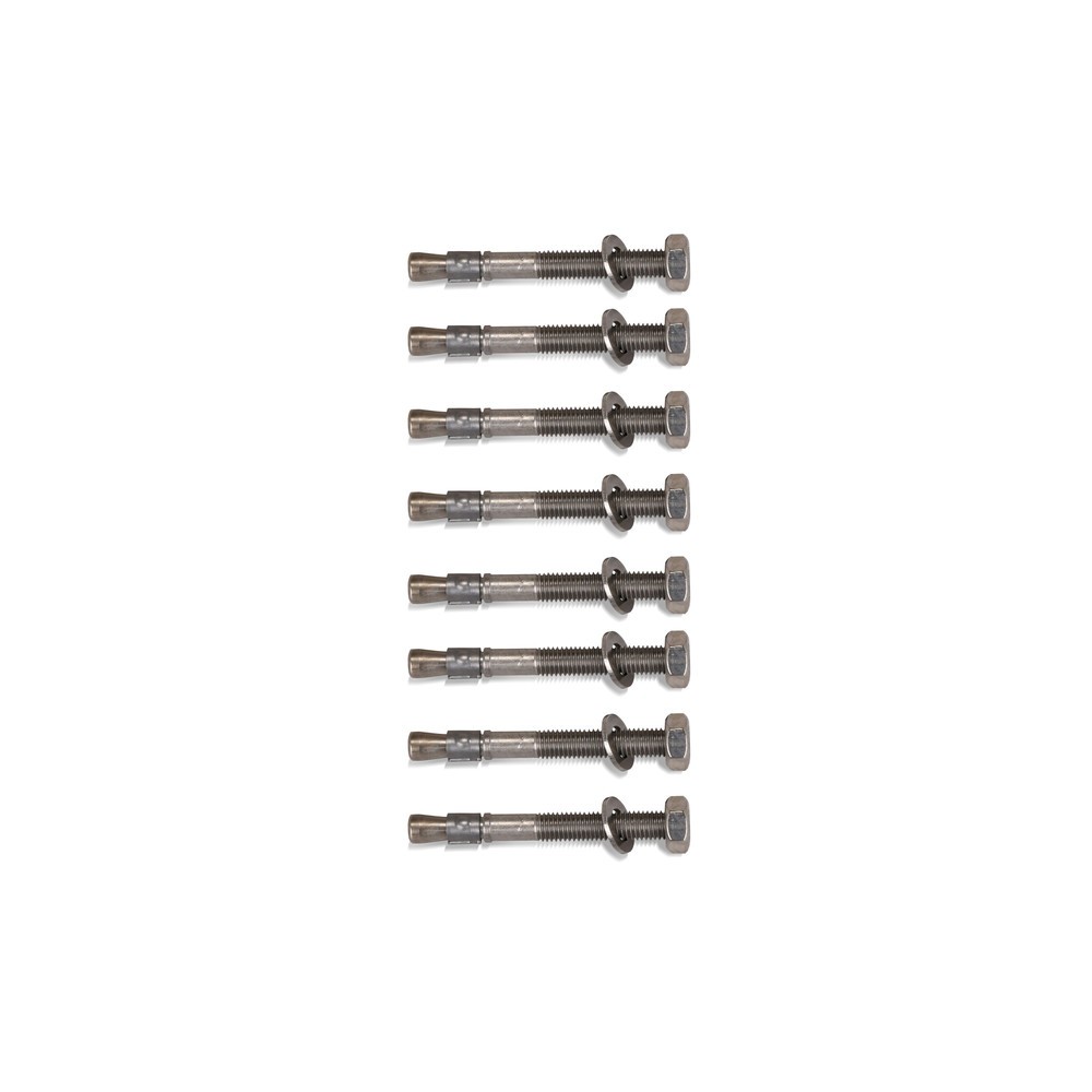 Immagine del prodotto n. 3: Set di montaggio per ancoraggio al pavimento, acciaio inox, 8 pezzi/SU