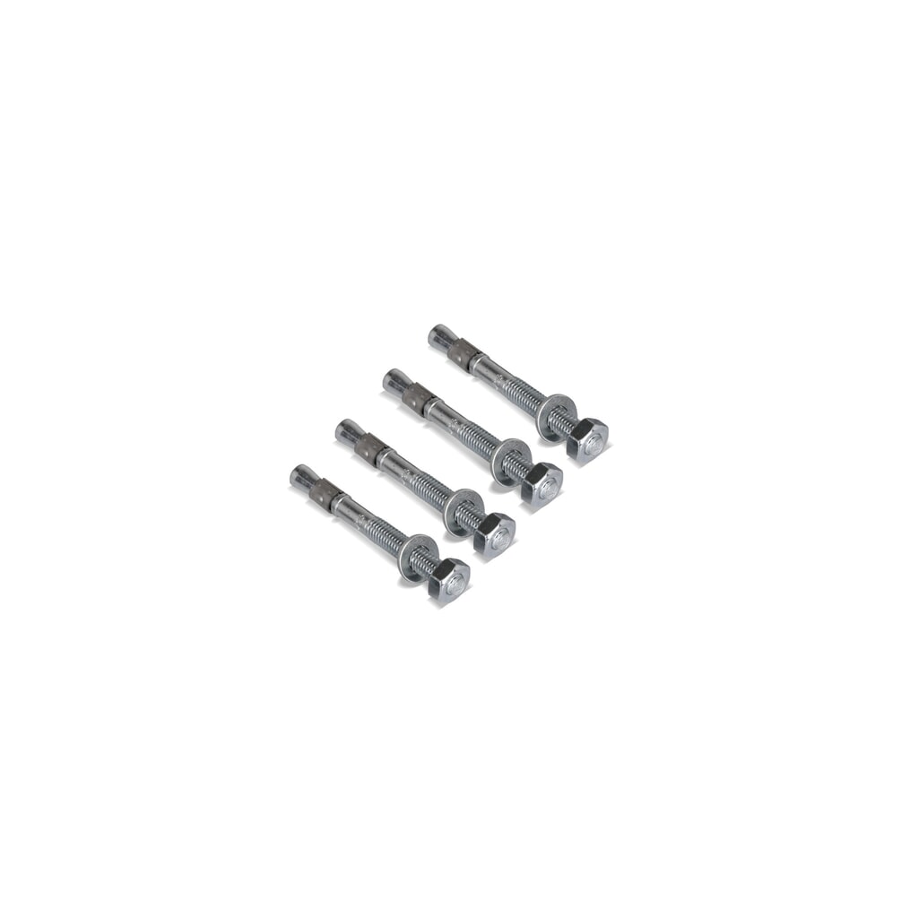 Set di montaggio per ancoraggio al pavimento, acciaio zincato a caldo, 4 pezzi/SU Immagine del prodotto n. 4: Set di montaggio per ancoraggio al pavimento, acciaio zincato a caldo, 4 pezzi/SU