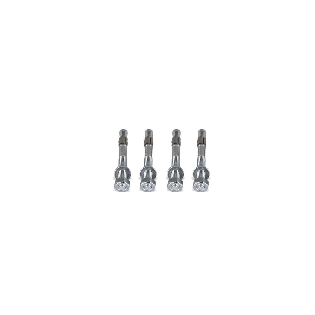 Set di montaggio per ancoraggio al pavimento, acciaio zincato a caldo, 4 pezzi/SU Immagine del prodotto n. 5: Set di montaggio per ancoraggio al pavimento, acciaio zincato a caldo, 4 pezzi/SU