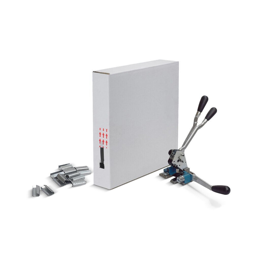 Immagine del prodotto: Set di reggiatura BASIC incl. reggetta in PP e boccole di chiusura, larghezza nastro 13 mm