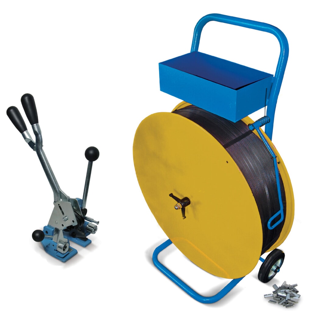 Set di reggiatura comfort per nastro in PET e PP, per larghezza nastro 13 mm Immagine del prodotto: Set di reggiatura comfort per nastro in PET e PP, per larghezza nastro 13 mm