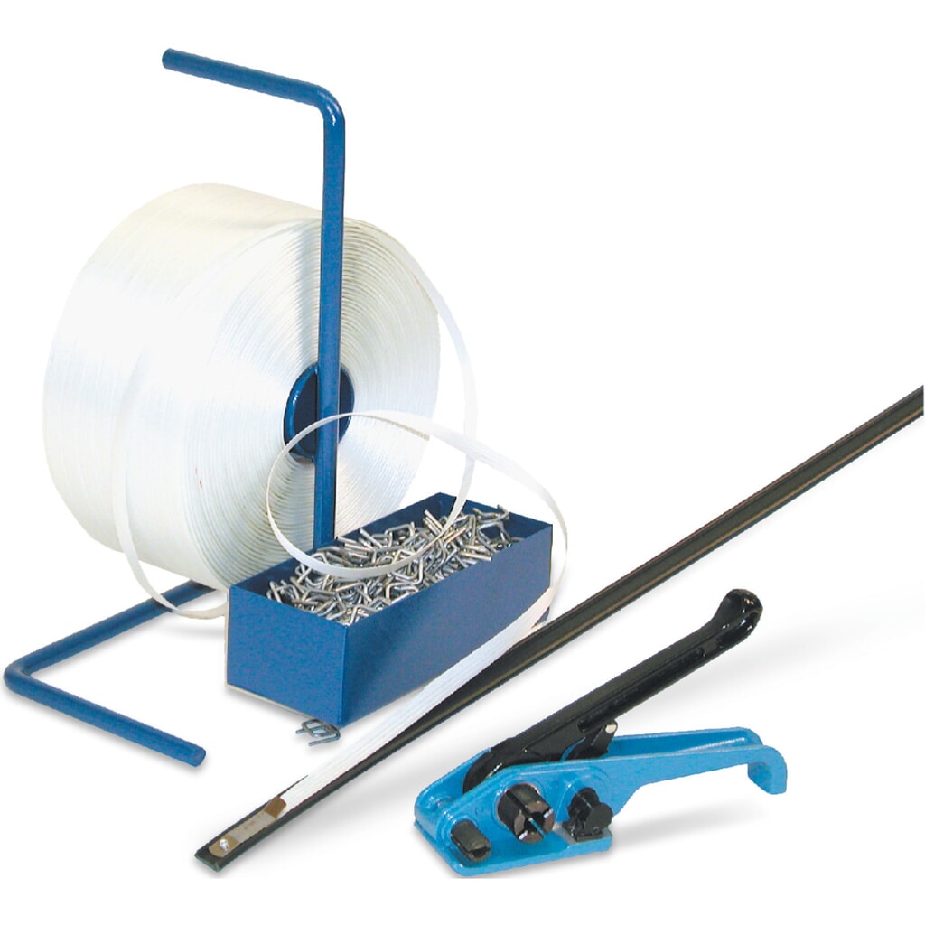 Immagine del prodotto: Set di reggiatura Universal per nastro in PET, per larghezza nastro 16 mm