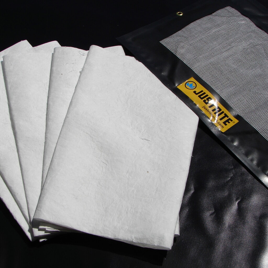 Set di ricarica per tampone di sgocciolamento/assorbimento Justrite LxL 910 x 610 mm, 5 tamponi assorbenti Immagine del prodotto: Set di ricarica per tampone di sgocciolamento/assorbimento Justrite LxL 910 x 610 mm, 5 tamponi assorbenti