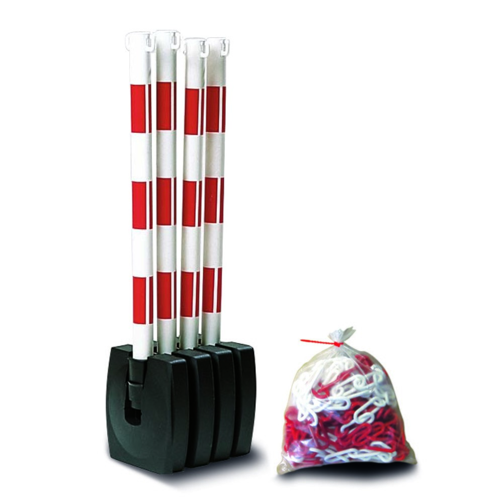 Immagine del prodotto n. 1: Guarda-Flex - Set di supporto per catene, 4 cavali+catena da 10 m, rosso/bianco